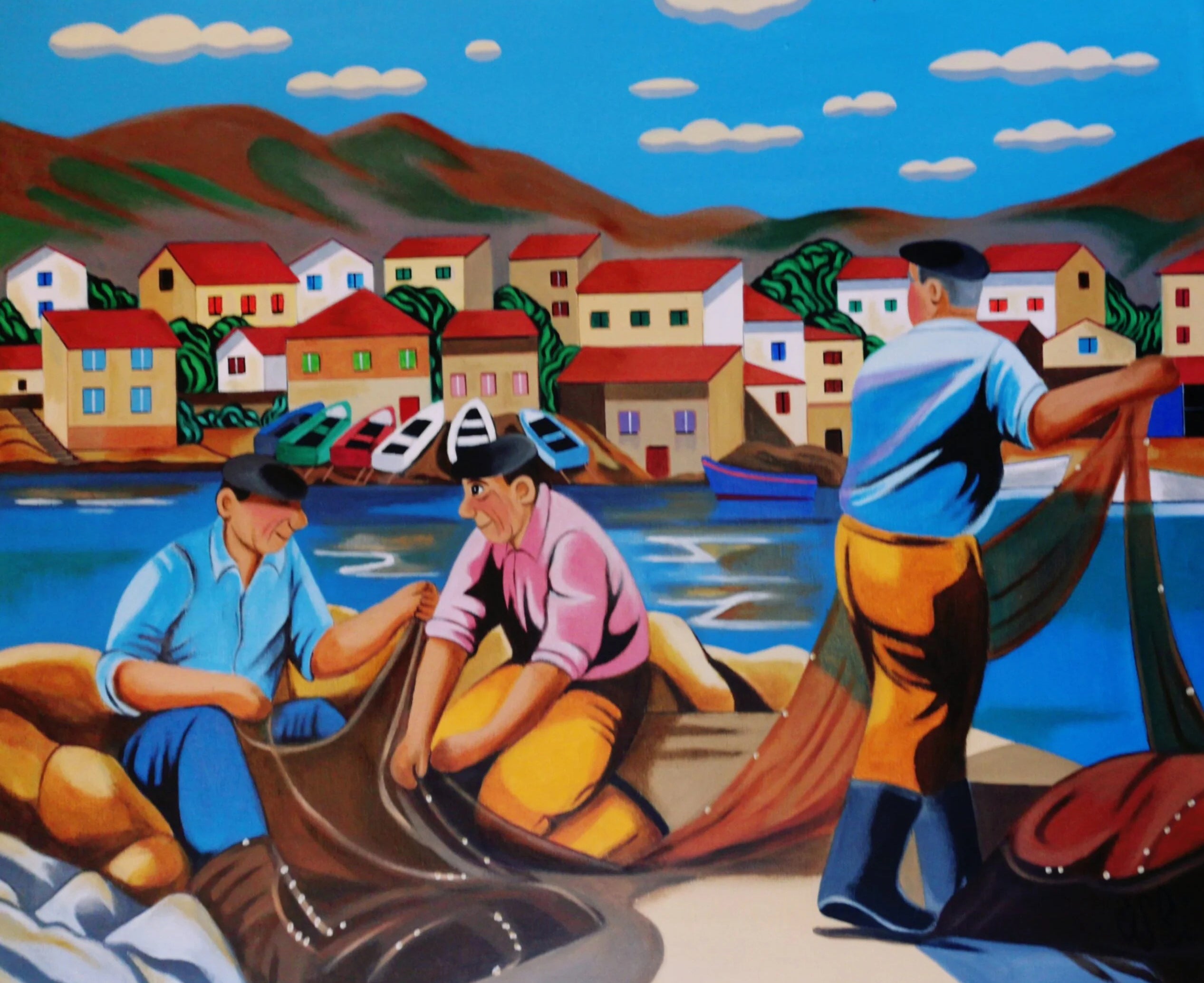 Les pêcheurs au port